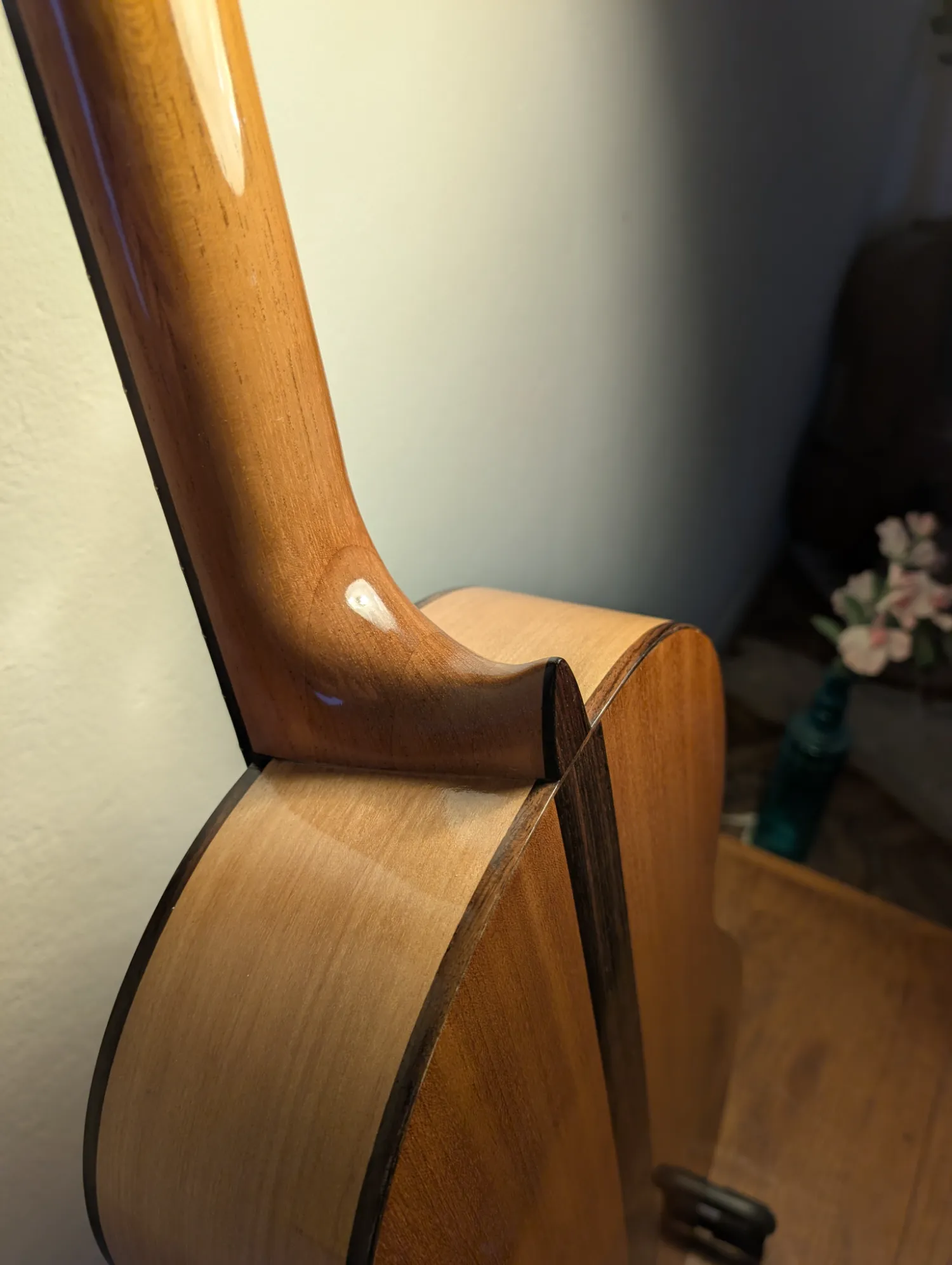 Asterion guitar Master Grade Italian Alpine Spruce top grain detail