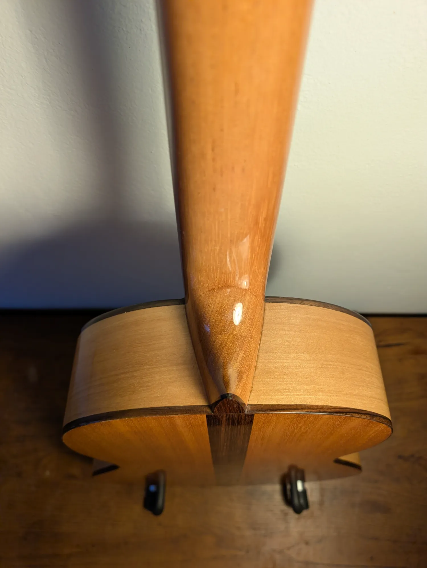 Asterion guitar cow bone saddle and nut craftsmanship detail