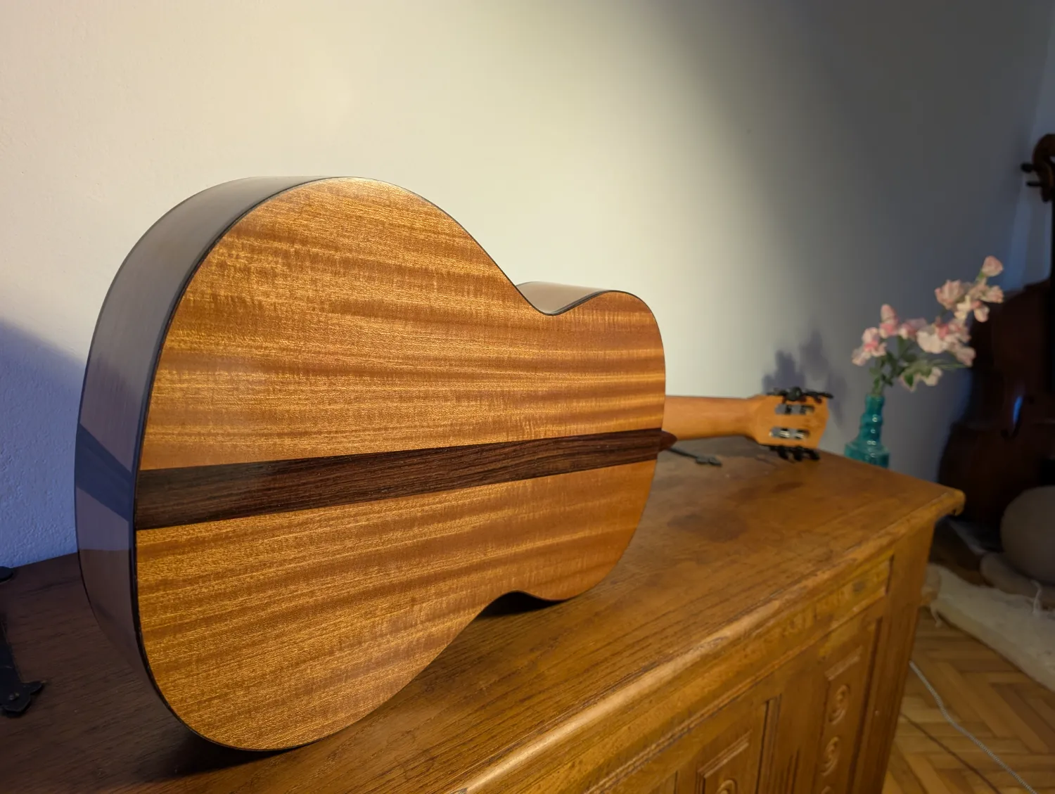 Asterion guitar heel and neck block Spanish Cedar construction