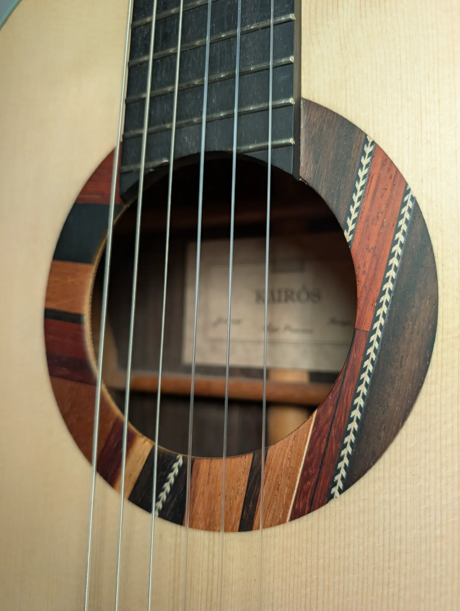 Ulysses handcrafted guitar Indian Rosewood binding and purfling